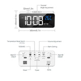 Réveil numérique rechargeable